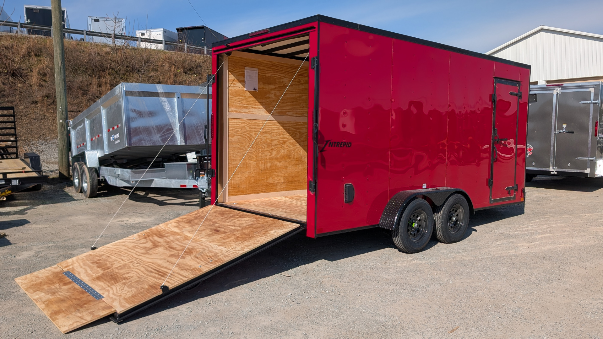 New 2026 Homesteader 7x16 Intrepid V-Nose Cargo Trailer w/ Ramp Door (84" Inside!!!)