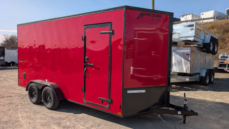 New 2026 Homesteader 7x16 Intrepid V-Nose Cargo Trailer w/ Ramp Door (84  Inside!!!)