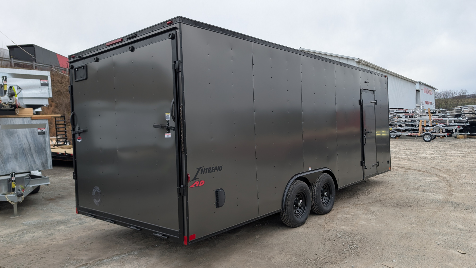 New 2026 Homesteader 8.5 x 22 HD SERIES Intrepid Car Hauler w/ Ramp (84" Inside)