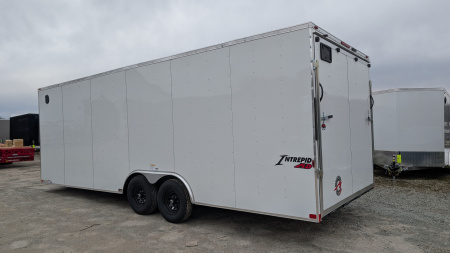 New 2026 Homesteader 8.5 x 24 HD SERIES Intrepid Car Hauler w/ Ramp (84" Inside)