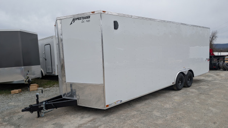 New 2026 Homesteader 8.5 x 24 HD SERIES Intrepid Car Hauler w/ Ramp (84" Inside)
