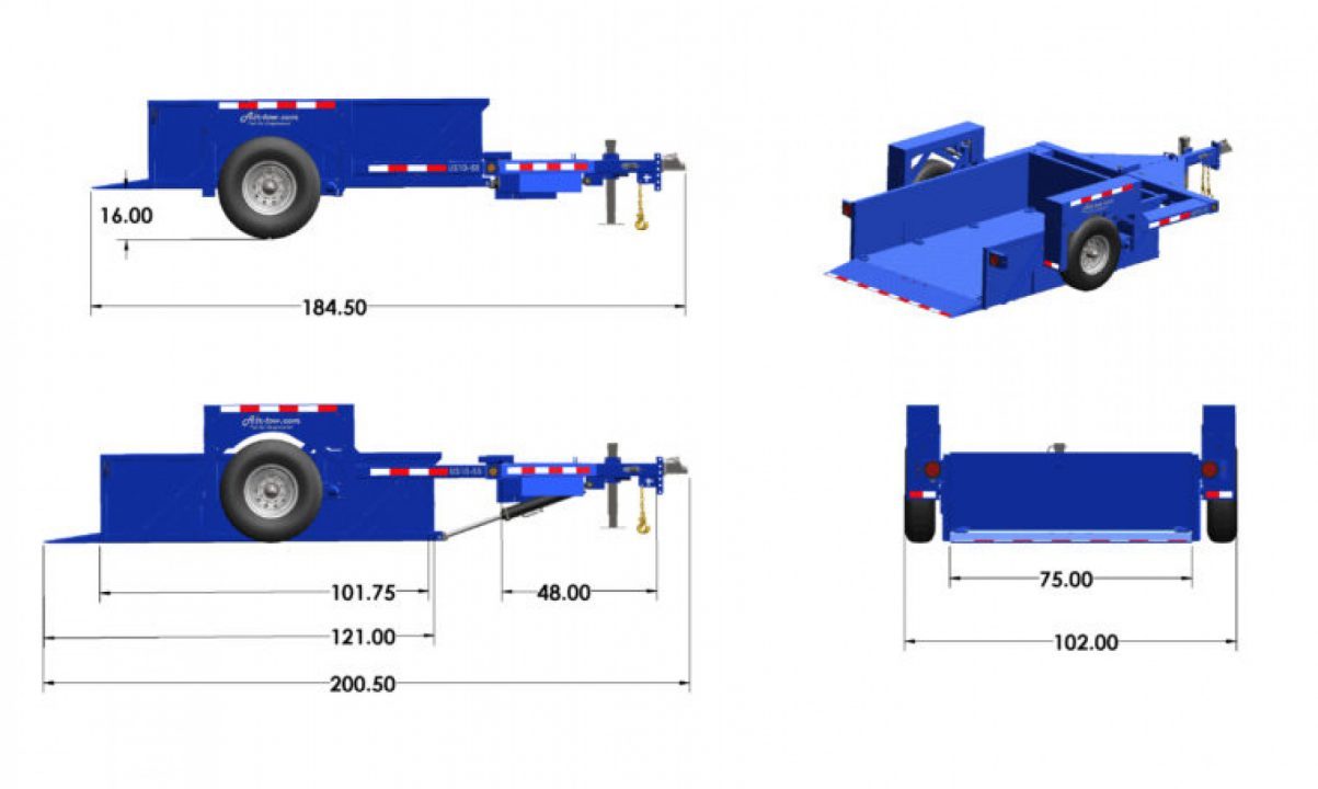 New 2026 Air Tow US10-55 Single Axle Utility Utility Trailer