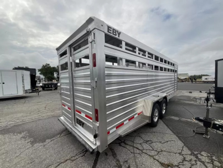 New 2026 EBY Trailers Maverick 83x24 14K Gooseneck Stock / Stock Combo Trailer