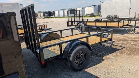 New 2026 Belmont 5x8 Tube Top Utility Trailer w/ Spring Assist Gate