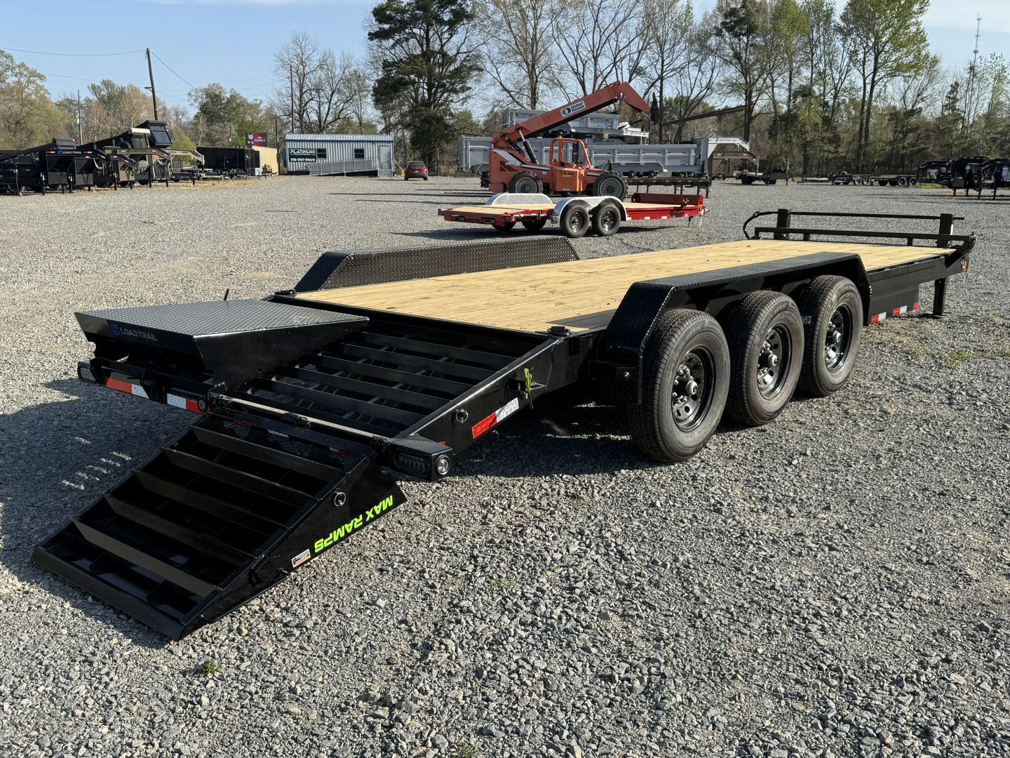 New 2026 Load Trail 83X24 CH Equipment Trailer W/MAX RAMPS, 10 PLY TIRES, DEMCO COUPLER, 21000 GVWR