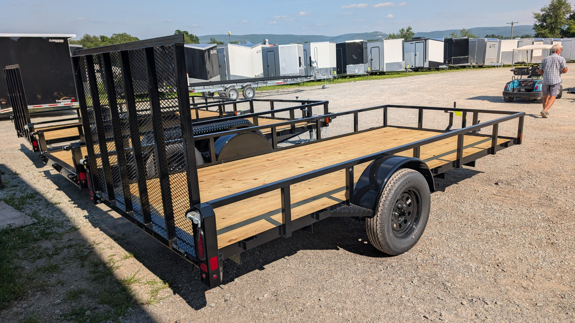 New 2026 Belmont 6x12 Tube Top Utility Trailer w/ Lay Flat Gate
