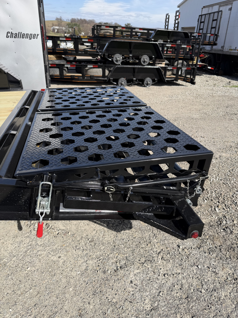 New 2026 Belmont 18' (15+3) HD Lo Pro Equipment Trailer w/ Full Width Wedge Ramps