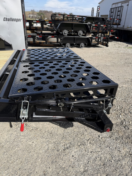 New 2026 Belmont 18' (15+3) HD Lo Pro Equipment Trailer w/ Full Width Wedge Ramps