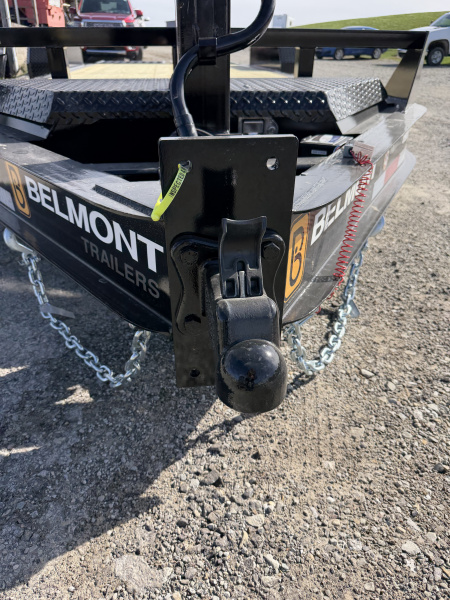 New 2026 Belmont 18' (15+3) HD Lo Pro Equipment Trailer w/ Full Width Wedge Ramps