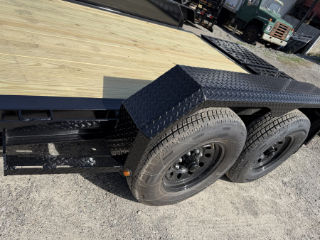 New 2026 Belmont 18' (15+3) HD Lo Pro Equipment Trailer w/ Full Width Wedge Ramps