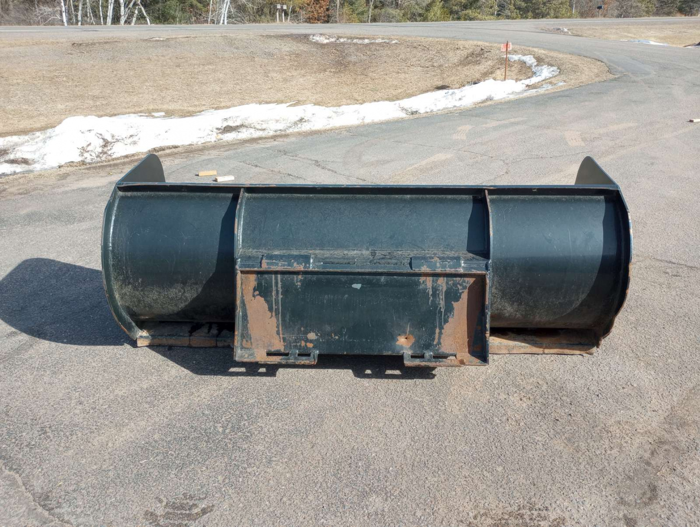 Used 2018 Lang 8' Snow Pusher Attachment