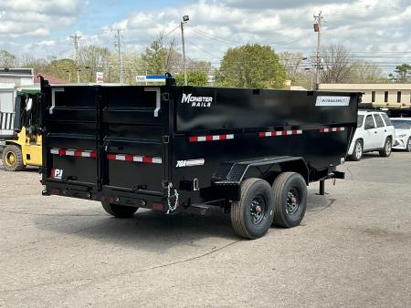 New 2026 PJ Trailers 83" x 16' Low-Pro High Side Telescopic (DT1) 17.5K GVWR Dump Trailer