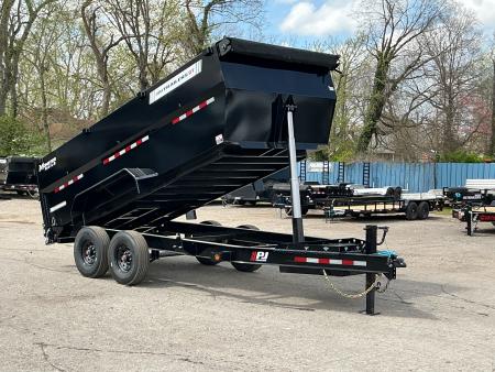 New 2026 PJ Trailers 83  x 16' Low-Pro High Side Telescopic (DT1) 17.5K GVWR Dump Trailer