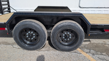 New 2026 Belmont 18' HD Lo Pro Equipment Trailer w/ 5' Stand Up Ramps 16K