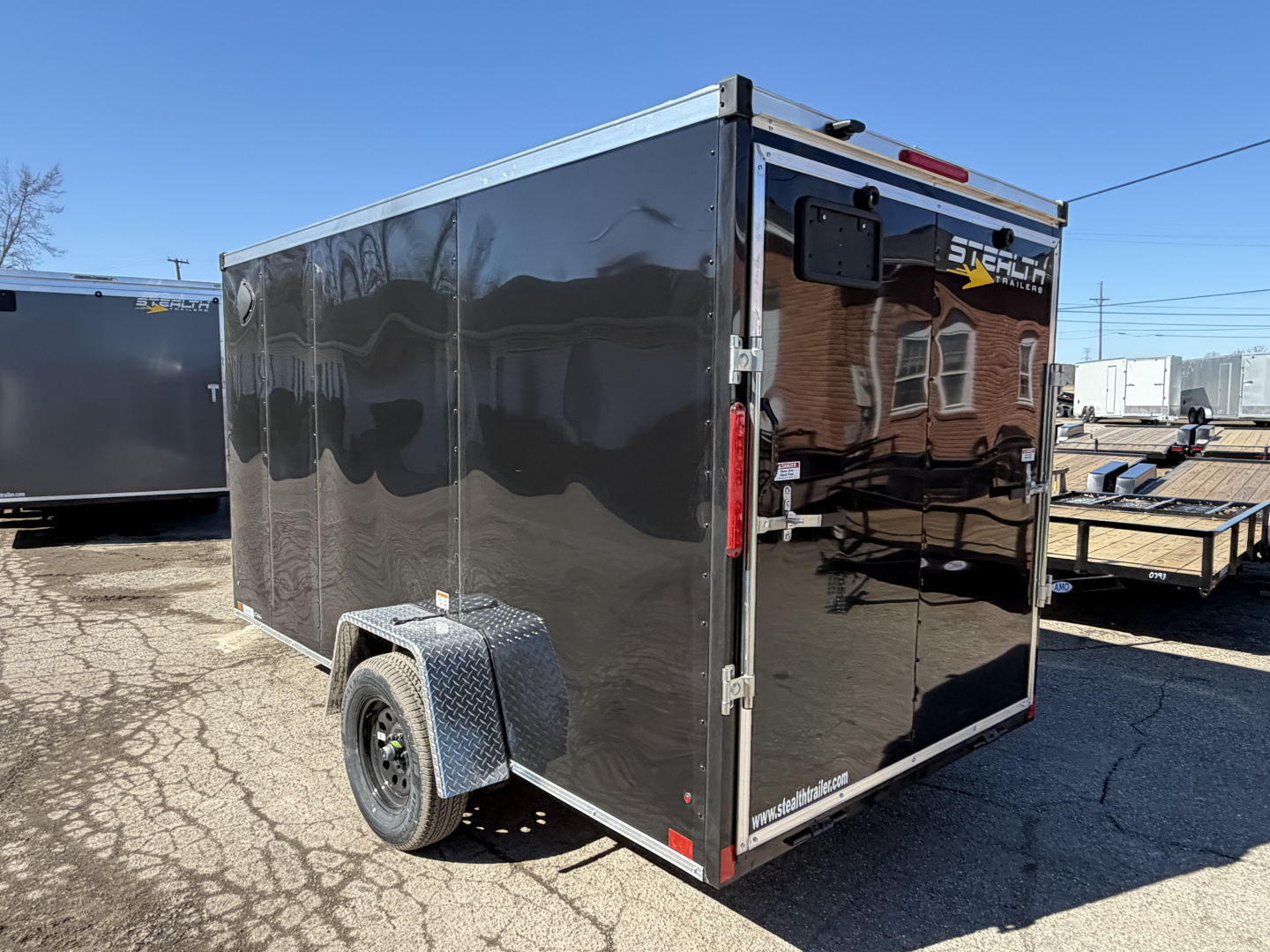 New 2026 6 x 12 Stealth Enclosed Trailer with Ramp