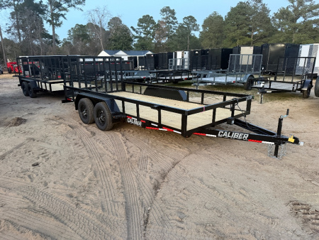 New 2026 Caliber Trailer Mfg 7x16 TA Utility Trailer