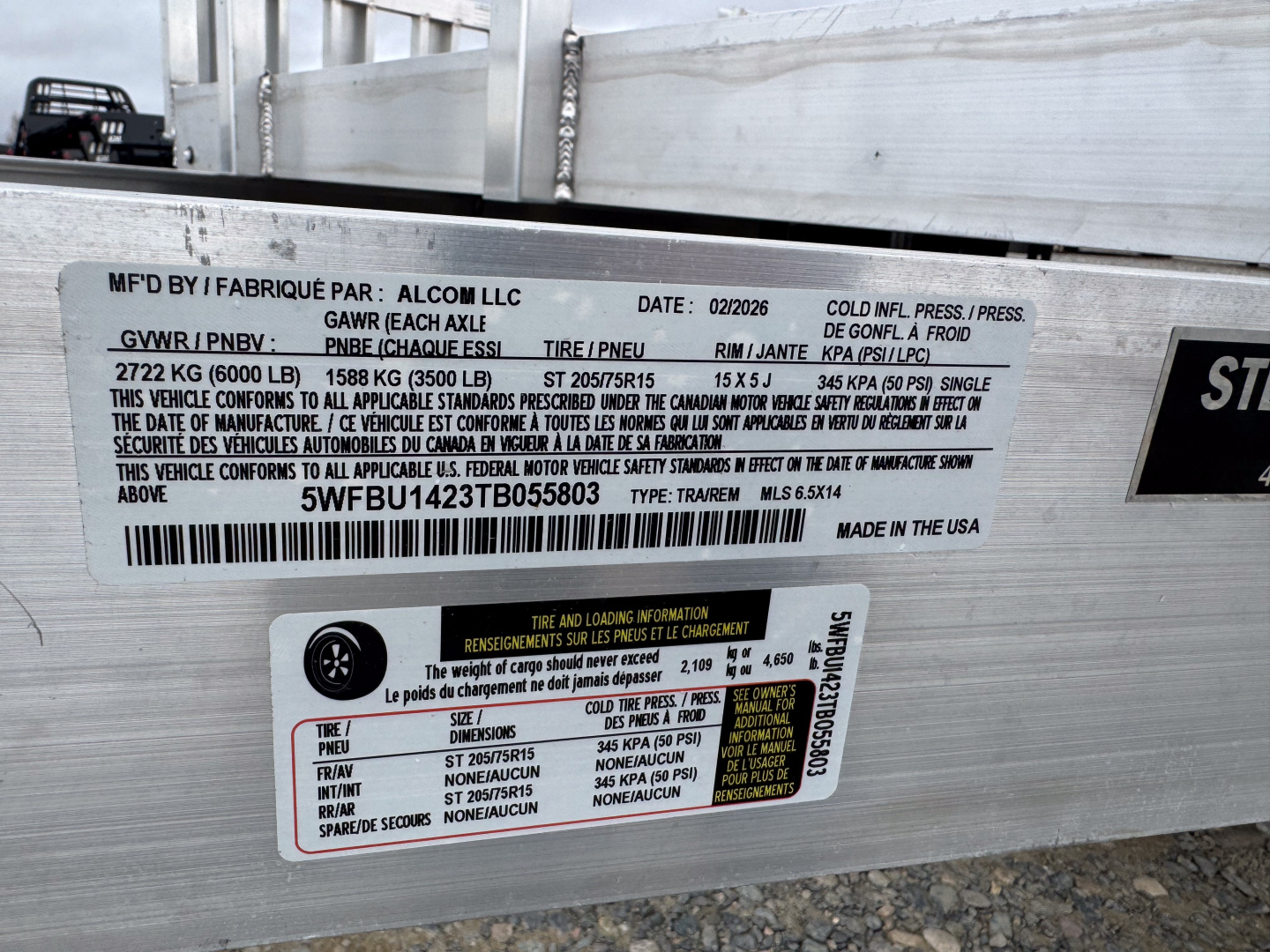 New 2026 Mission MLS 6.5x14 Utility Trailer