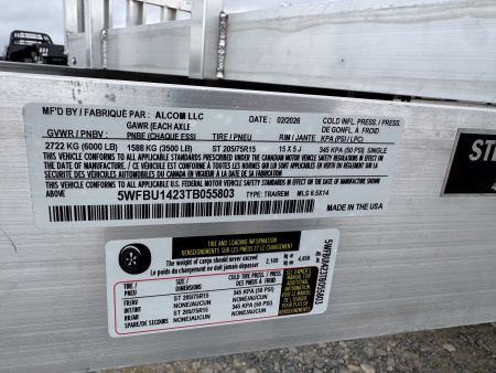 New 2026 Mission MLS 6.5x14 Utility Trailer
