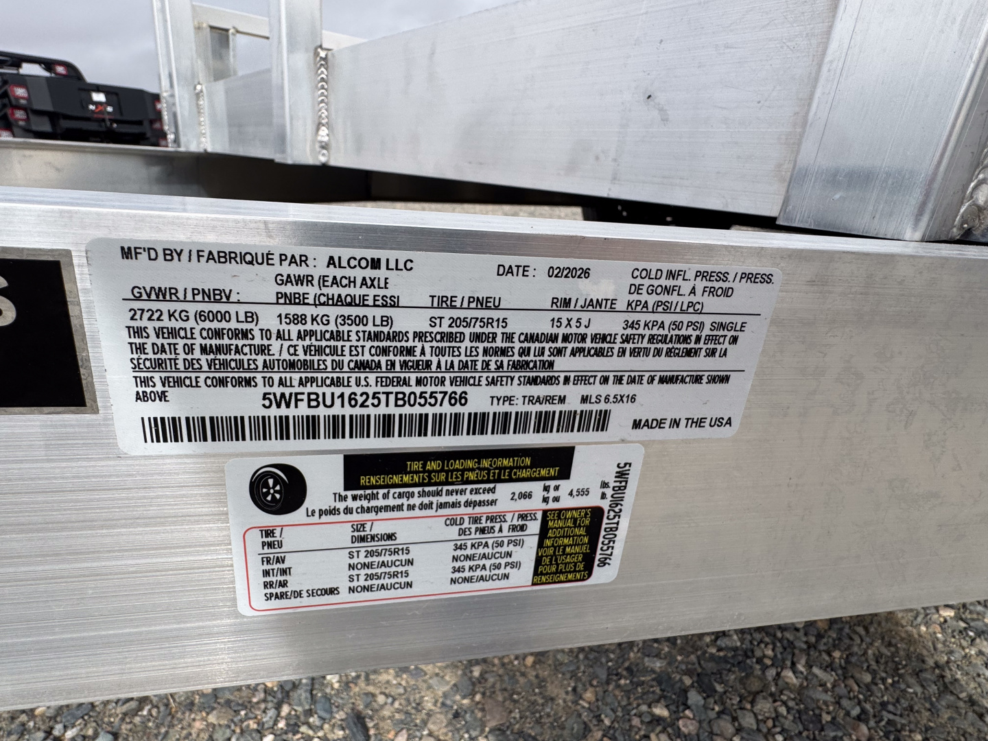 New 2026 Mission MLS 6.5x16 Utility Trailer