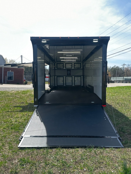 New 2026 Luxe 8.5x28 Race Trailer - Finished Interior- 7000lb Spread Torsion - Full Escape Door-Removable Fender