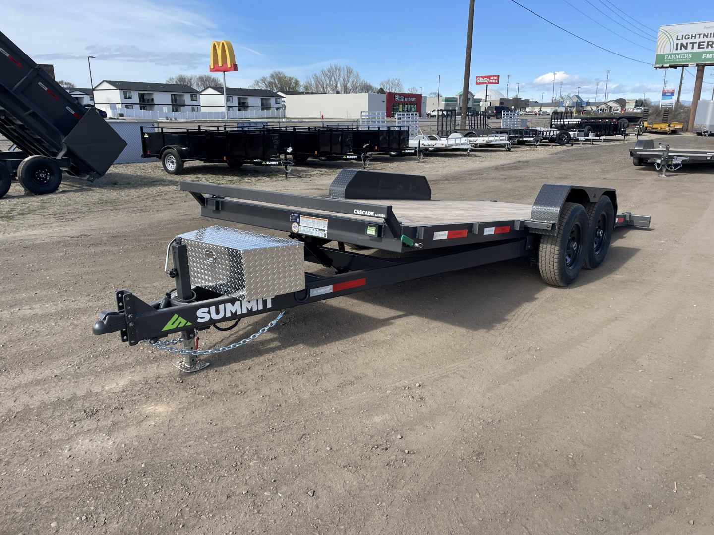 New 2026 Summit Cascade 7x18 14k Full Tilt Deck Equipment Trailer
