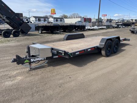 New 2026 Summit Cascade 7x18 14k Full Tilt Deck Equipment Trailer