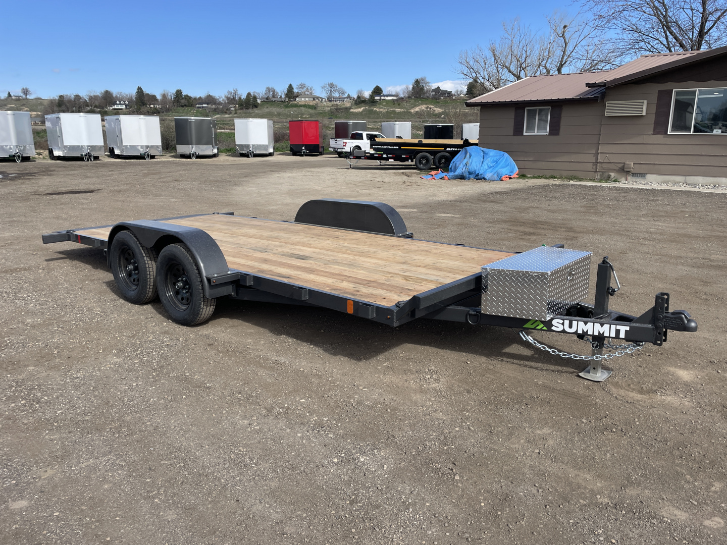 New 2026 Summit Cascade 7x16 7k Full Tilt Deck Car Hauler Trailer