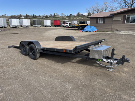 New 2026 Summit Cascade 7x16 7k Full Tilt Deck Car Hauler Trailer