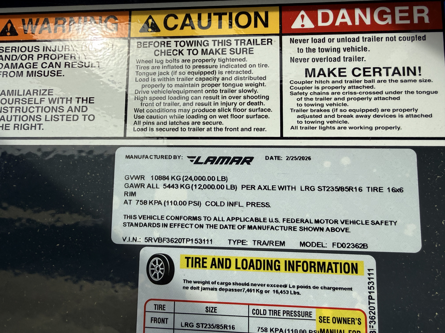 New 2026 Lamar Trailers 102X36 GOOSENECK 24K GVWR (MEGA RAMPS) Flatbed Trailer