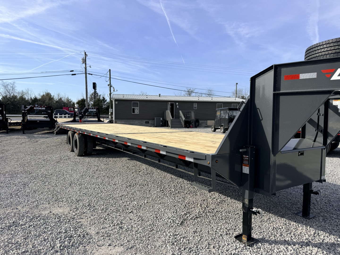 New 2026 Lamar Trailers 102X36 GOOSENECK 24K GVWR (MEGA RAMPS) Flatbed Trailer