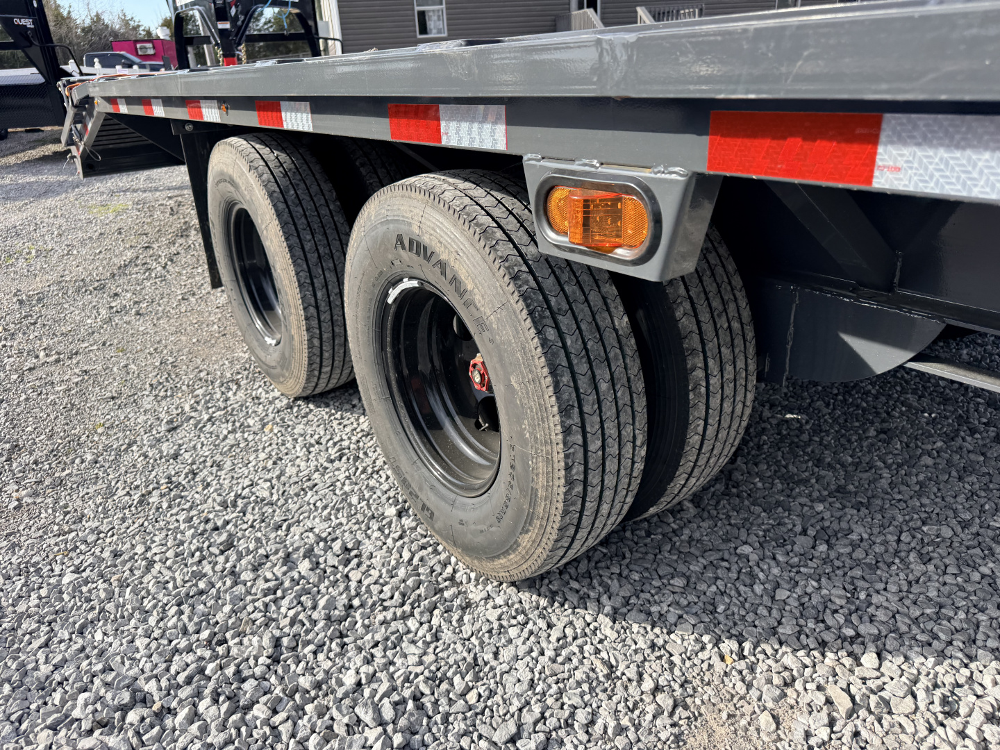 New 2026 Lamar Trailers 102X36 GOOSENECK 24K GVWR (MEGA RAMPS) Flatbed Trailer