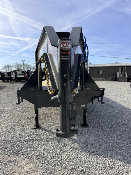 New 2026 Lamar Trailers 102X36 GOOSENECK 24K GVWR (MEGA RAMPS) Flatbed Trailer
