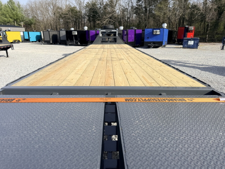 New 2026 Lamar Trailers 102X36 GOOSENECK 24K GVWR (MEGA RAMPS) Flatbed Trailer