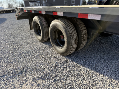New 2026 Lamar Trailers 102X25 PINTLE HITCH 24K GVWR (MEGA RAMPS) Equipment Trailer