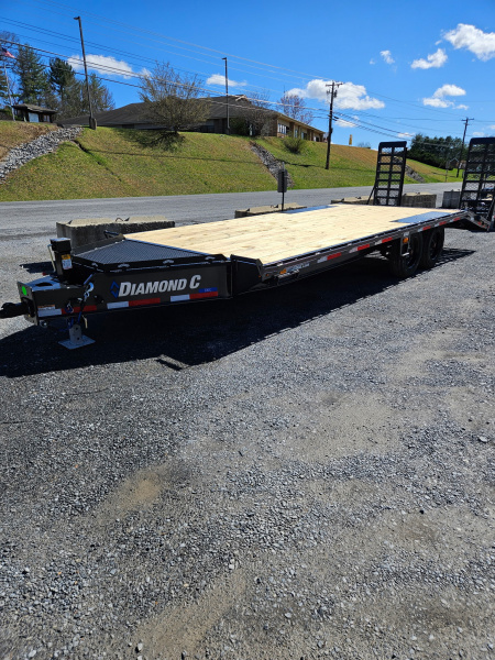 New 2026 Diamond C DEC208 DECK OVER EQUIPMENT TRAILER 102”X22’ EXTRA WIDE RAMPS