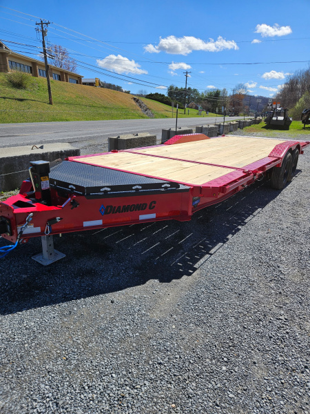 New 2026 Diamond C HXD208 Tilt Trailer 102”X22’ DRIVE OVER FENDERS TILT TRAILER