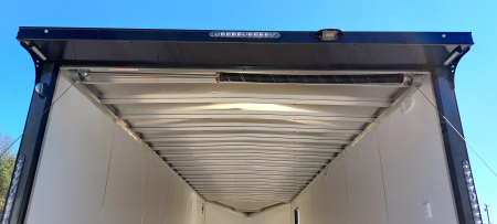 New 8 X 28 +2' VNOSE CAR HAULER ENCLOSED ALL ALUMINUM 5200# AXLES 2026 LIGHTNING