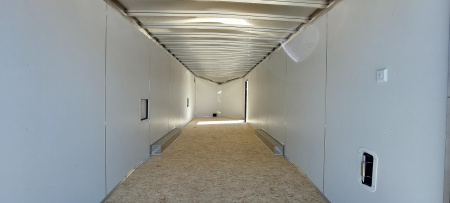New 8 X 28 +2' VNOSE CAR HAULER ENCLOSED ALL ALUMINUM 5200# AXLES 2026 LIGHTNING