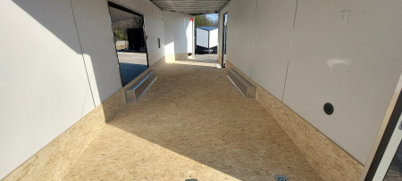 New 8' X 24 + 4 ENCLOSED CAR HAULER W/ SNOW PACKAGE SIDE ESCAPE DOOR ALL ALUMINUM 2026 LIGHTNING