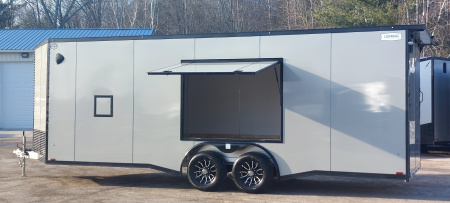New 8' X 24 + 4 ENCLOSED CAR HAULER W/ SNOW PACKAGE SIDE ESCAPE DOOR ALL ALUMINUM 2026 LIGHTNING