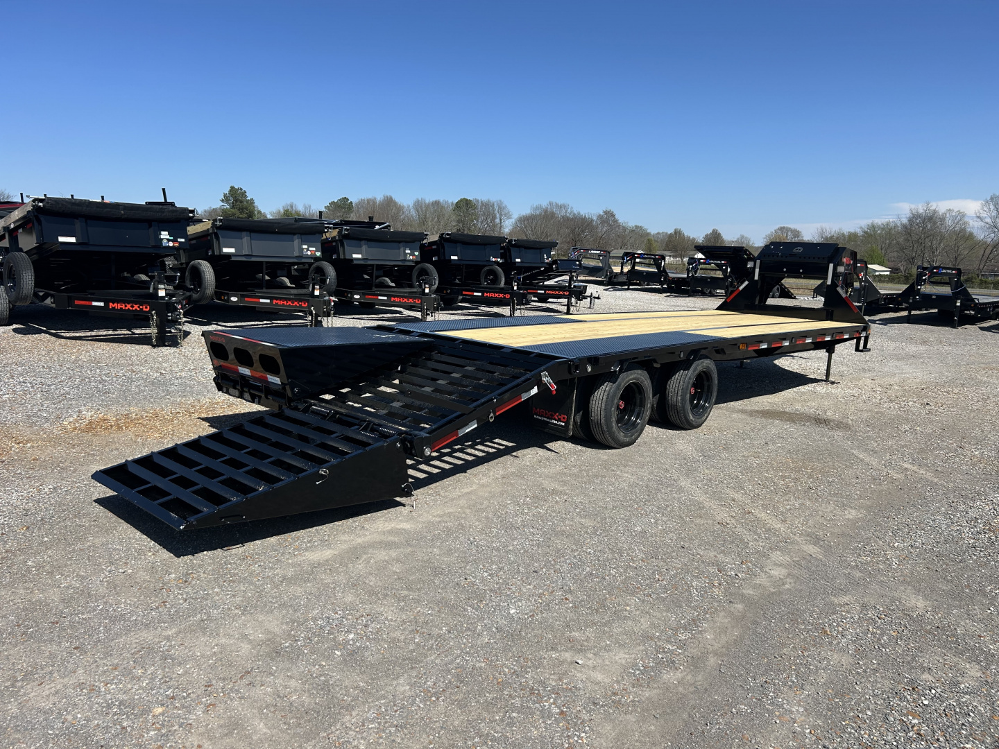 New 2026 MAXXD Gooseneck Flatbed Trailer | 102" x 28' 30K GVWR