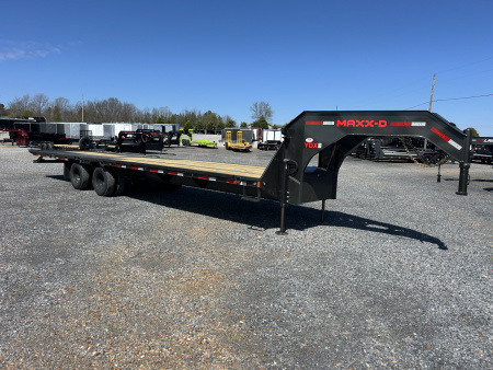 New 2026 MAXXD Hydraulic Dovetail Gooseneck Trailer | 32' x 102' 25K GVWR
