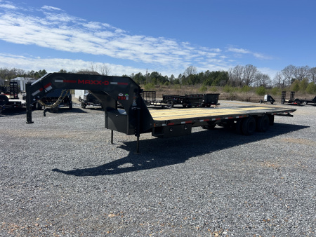 New 2026 MAXXD Hydraulic Dovetail Gooseneck Trailer | 32' x 102' 25K GVWR