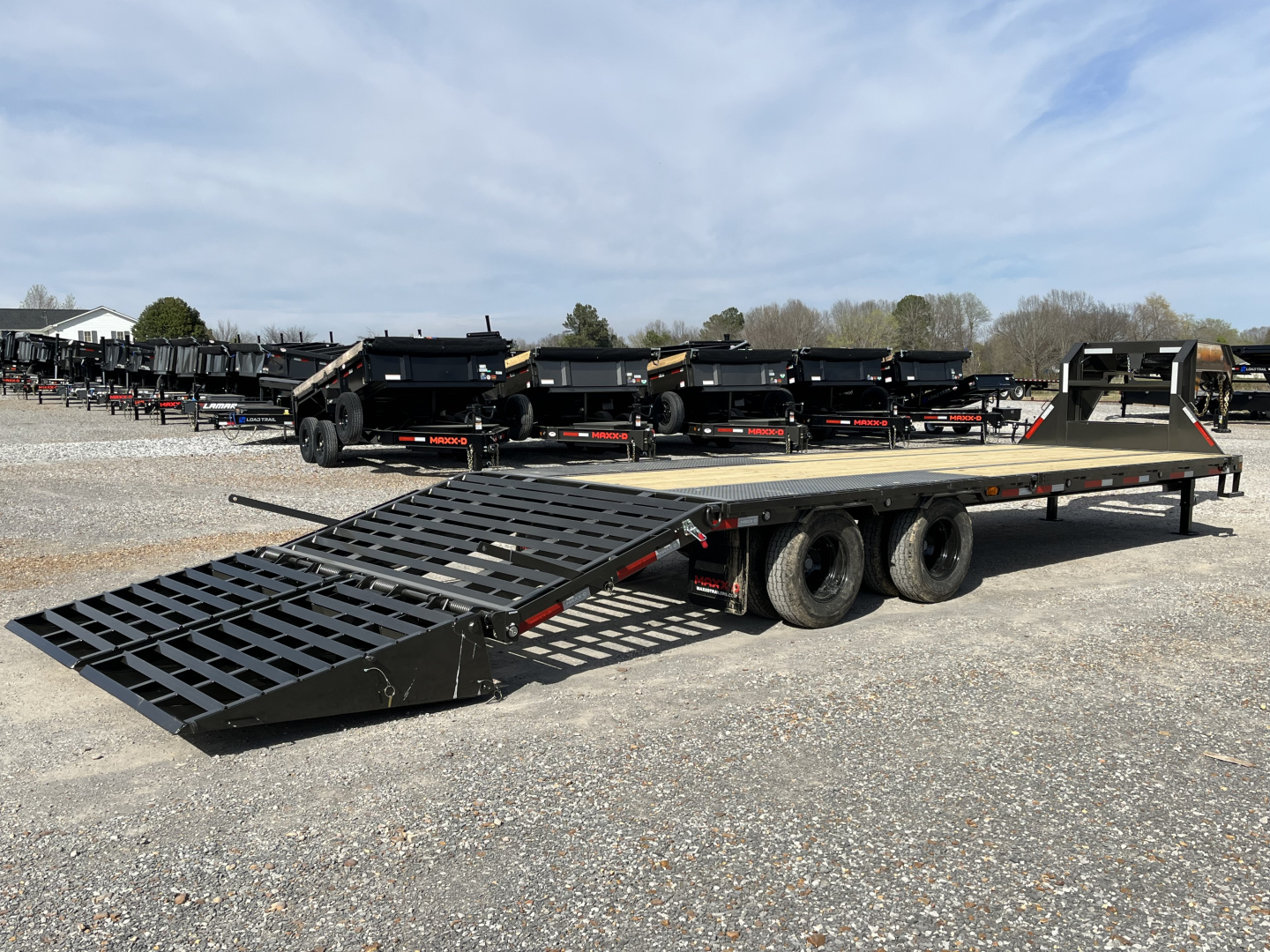 New 2026 MAXX-D 102"X28' 25K Gooseneck Flatbed Trailer