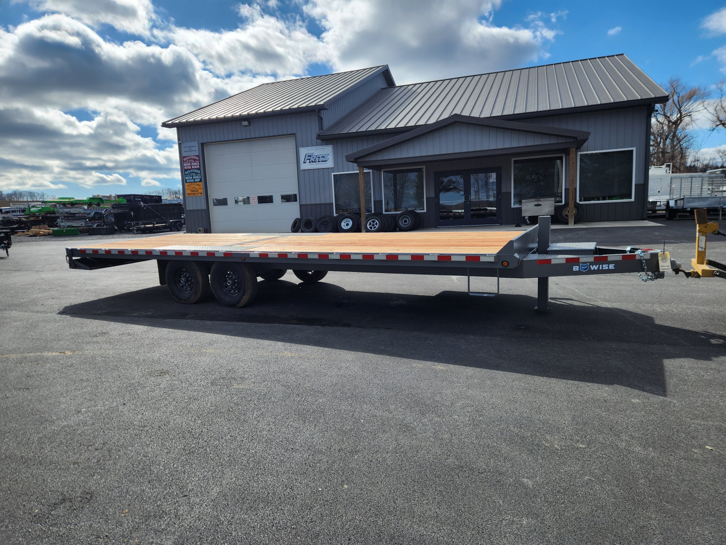 New 2026 BWISE THD15 102x24 15.4K Deckover Equipment Trailer