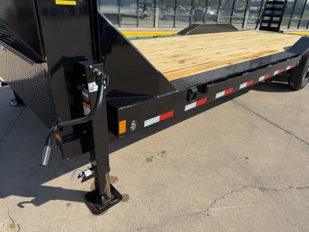 New #381198 2026 LOAD TRAIL GC 24 X 102 TANDEM AXLE 14K GOOSENECK EQUIPMENT HAULER W/ STAND UP RAMPS