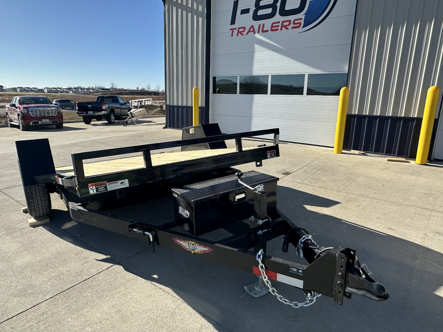 New 2026 H&H Trailers 78"x12' 7.8k Single Axle Gravity Tilt Equipment Trailer