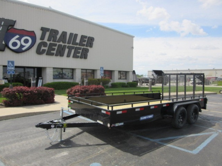 New 2026 Sure-Trac 7 x 16 Steel High Side ST-USH8216-070 Utility Trailer 7K