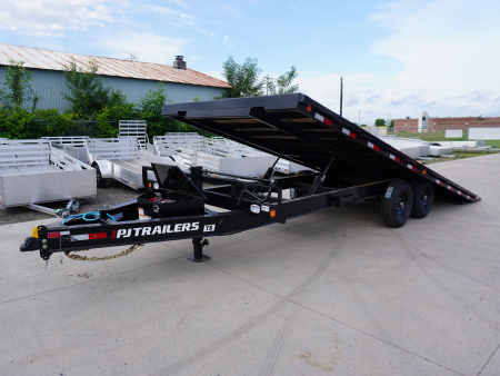 New 2026 PJ Trailers T8 22ft Tilt Equipment Trailer