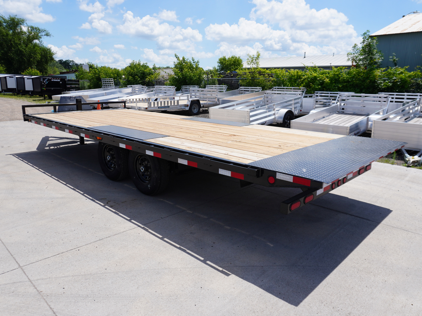 New 2026 PJ Trailers T8 22ft Deckover Tilt Equipment Trailer